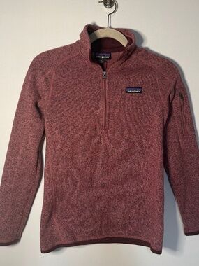 Patagonia Better Sweater Pink 1/4 Zip Fleece Pullover Worn Wear